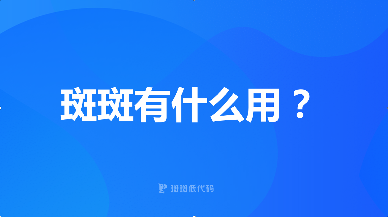 斑斑有什么用？